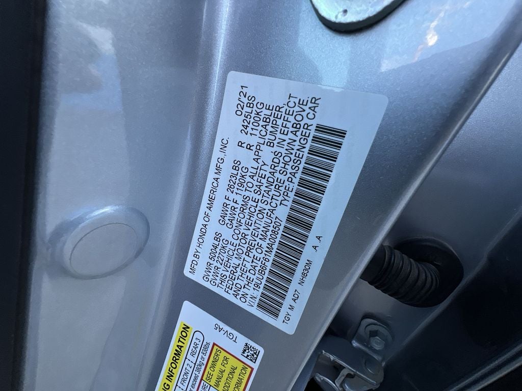 2021 Acura TLX Advance Package