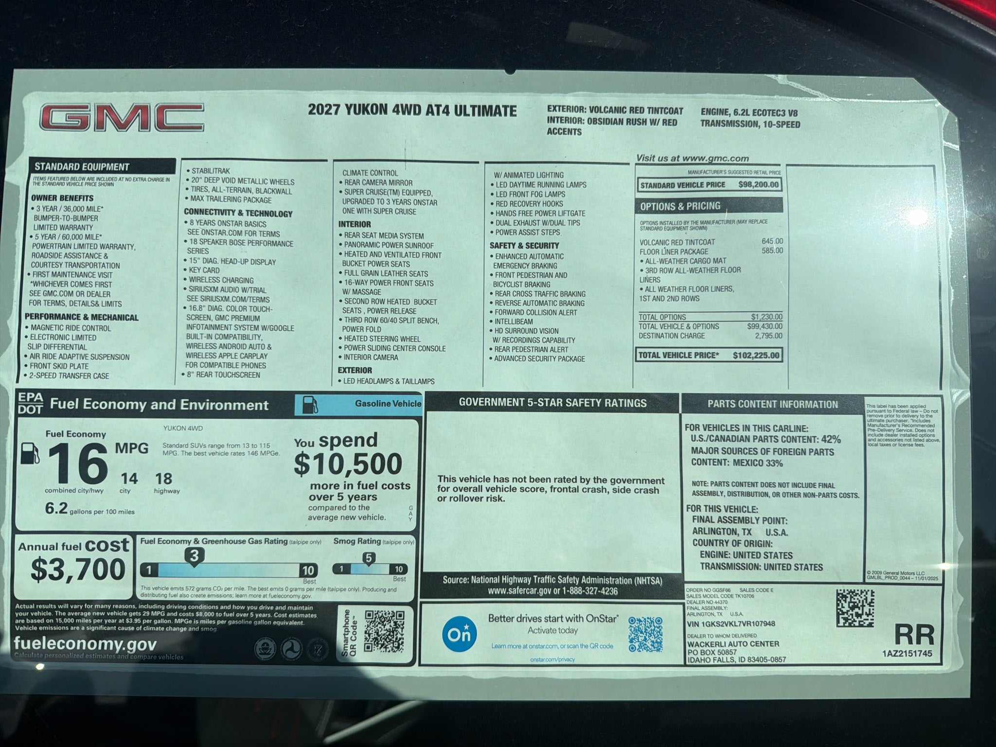 2027 GMC Yukon AT4 Ultimate