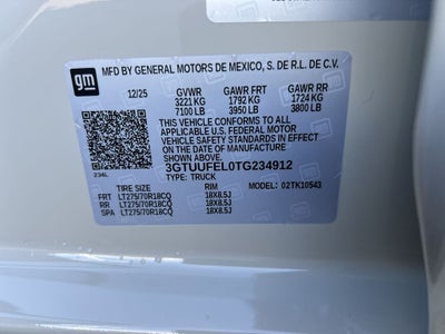 2026 GMC Sierra 1500 AT4X