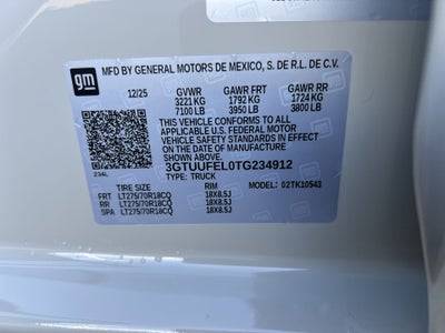 2026 GMC Sierra 1500 AT4X