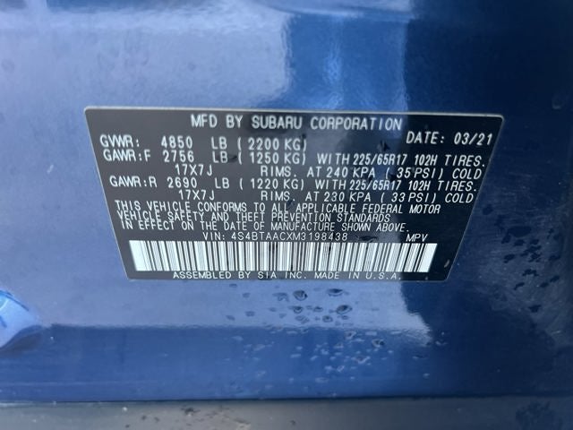 2021 Subaru Outback Base