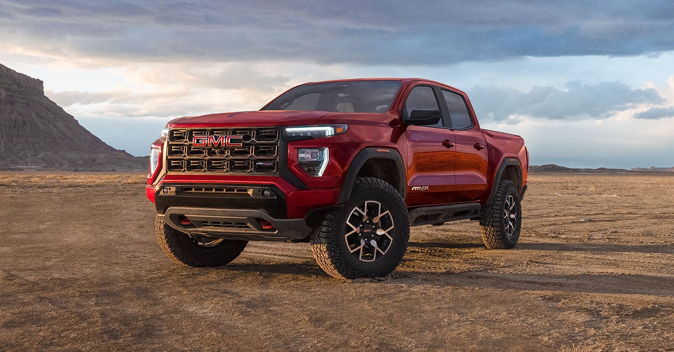 2026 GMC Canyon pickup truck on rugged terrain
