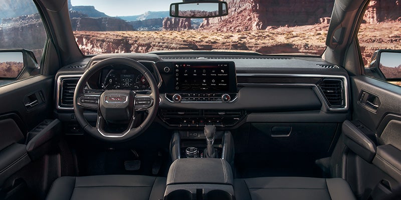 Dashboard view of a 2026 GMC Canyon.