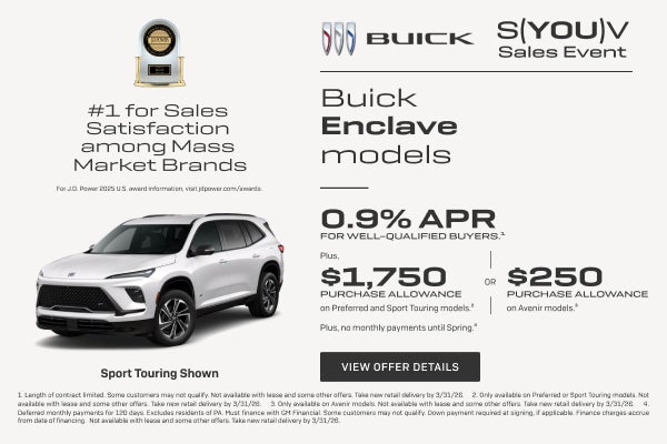 0.9% APR
FOR WELL-QUALIFIED BUYERS.1

Plus, $1,750 PURCHASE ALLOWANCE on Preferred and Sport Tour...