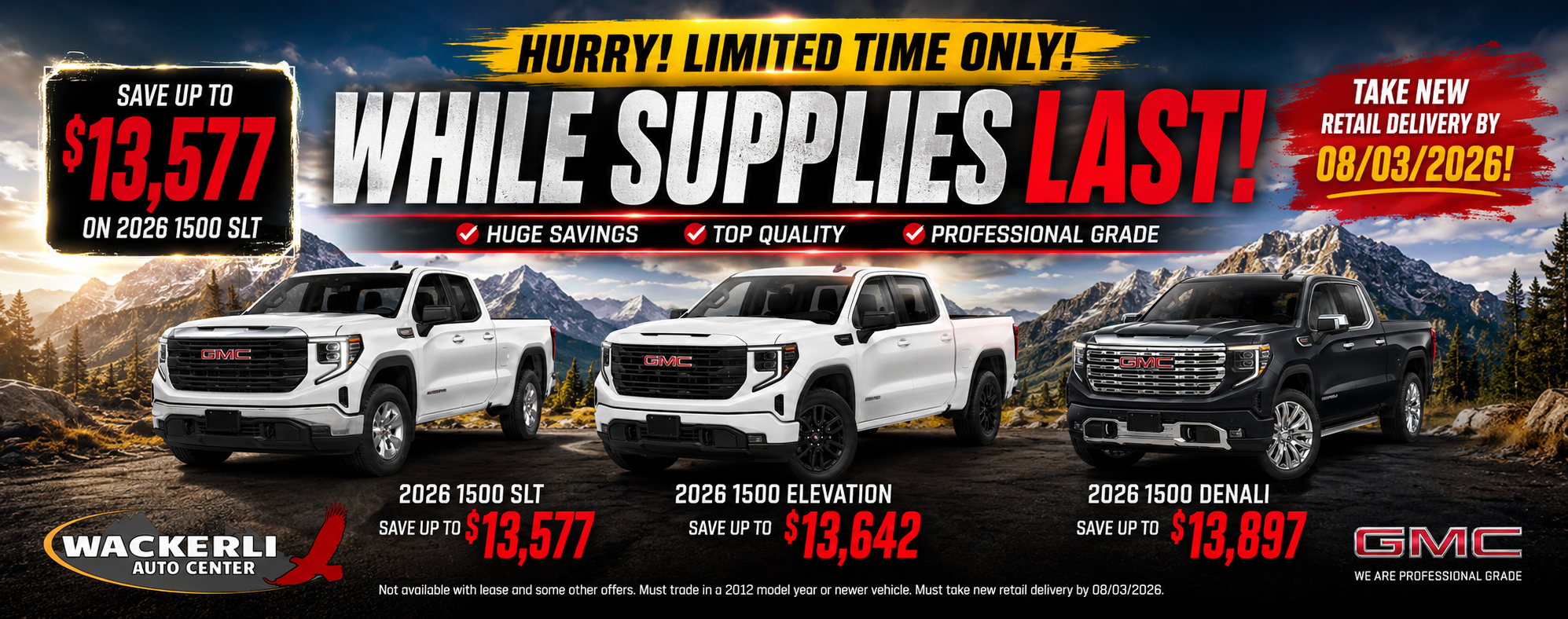 2026 GMC 1500 DISCOUNTS FOR JULY 2026