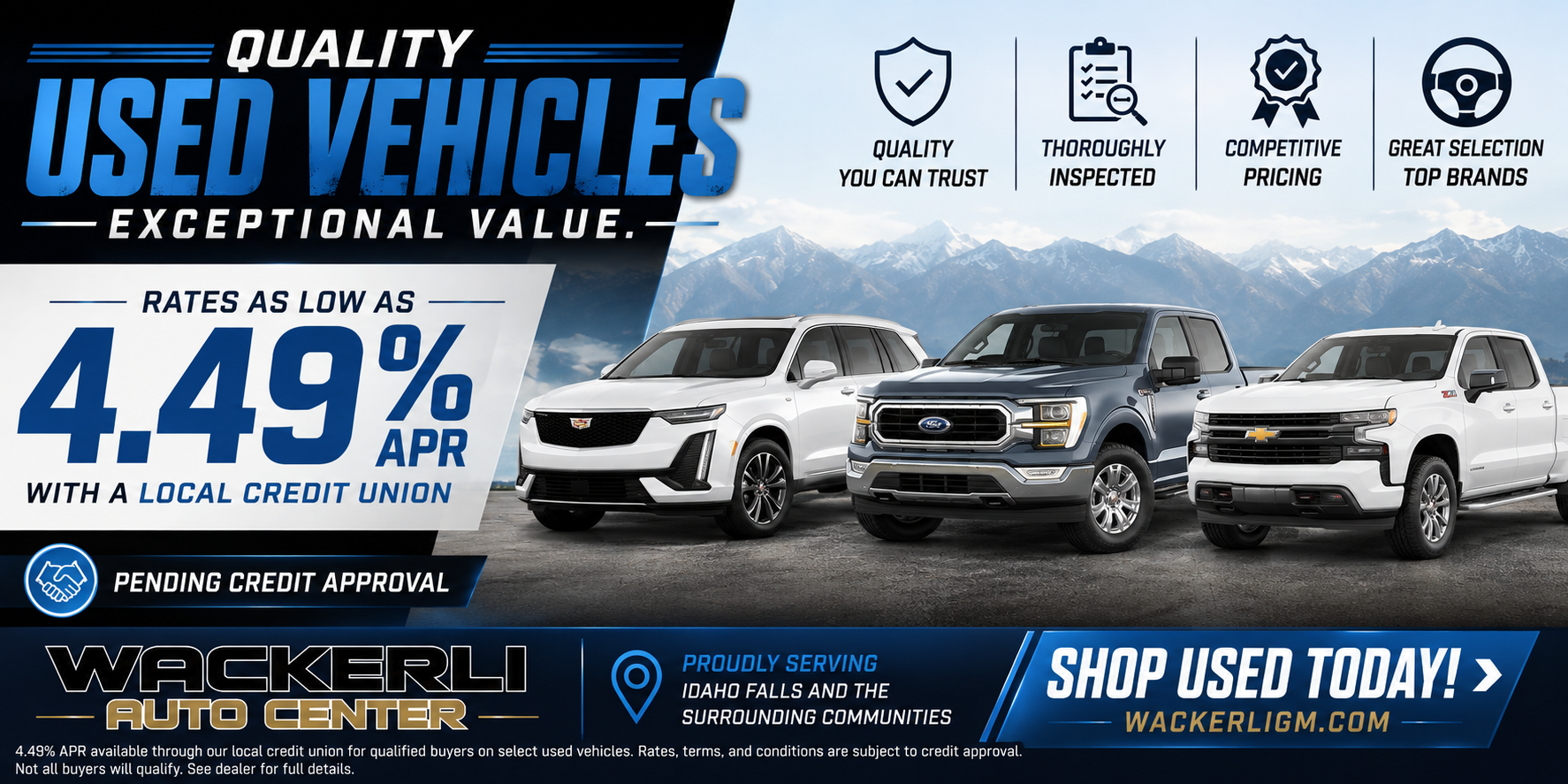 ?? Used Vehicle Financing as Low as 4.49% APR – Shop Today!