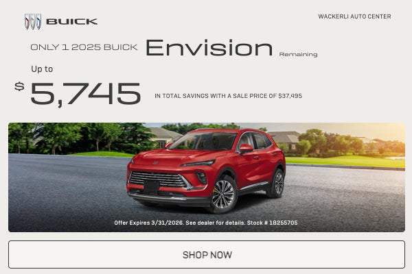 Only 1 2025 Buick Envision Remaining 