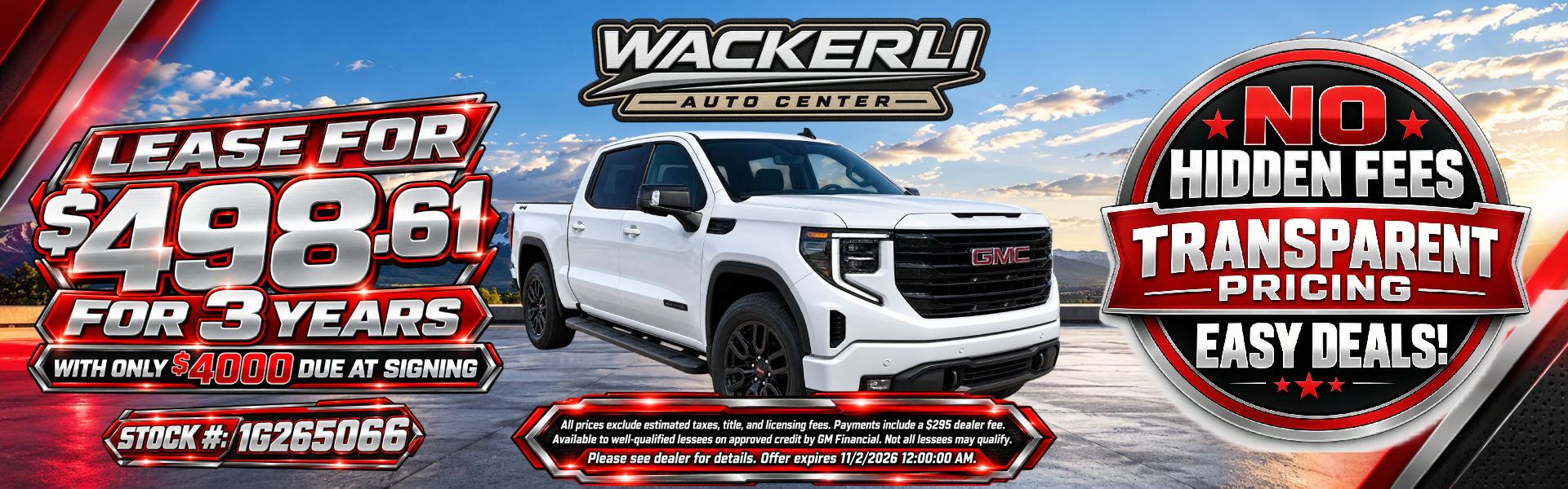 Low Mile Lease with a Great Payment