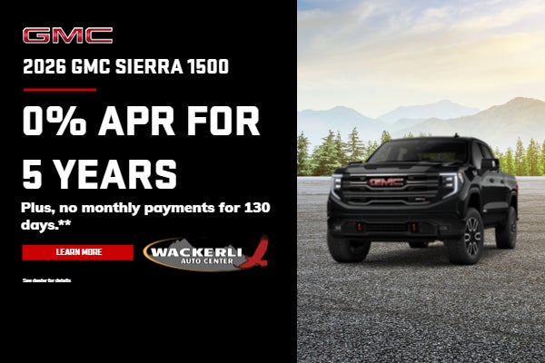 0% APR FOR 5 YEARS for well-qualified buyers.* Plus, no mon