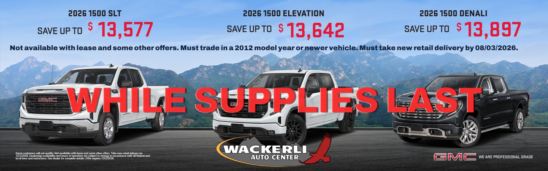 2026 GMC 1500 DISCOUNTS FOR JULY 2026