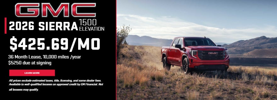 May 2026 GMC Sierra 1500 Elevation lease