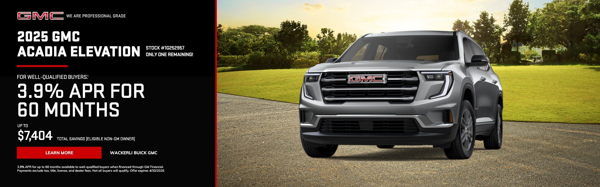 2025 GMC Acadia Elevation